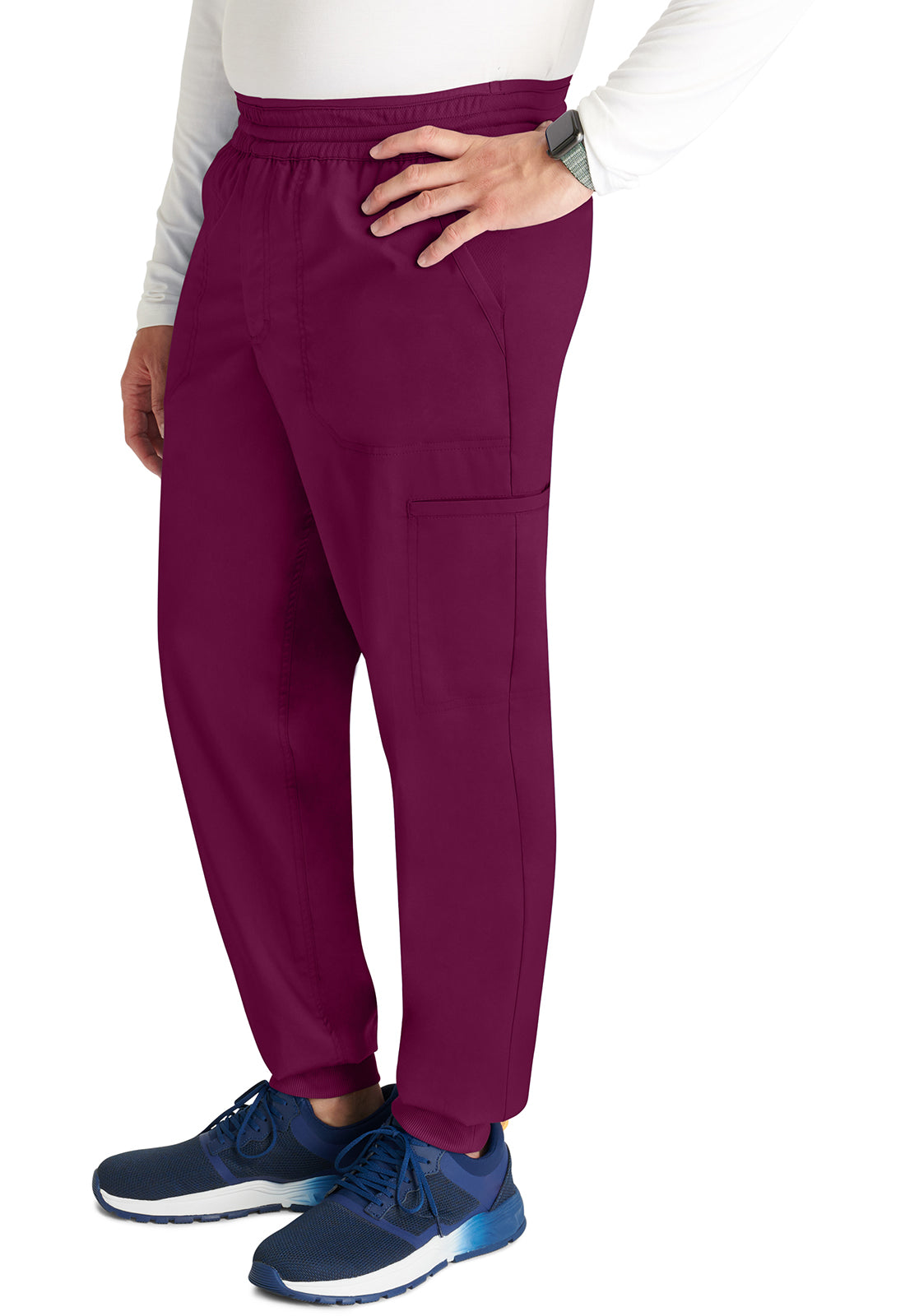 Cherokee Workwear Heren joggingbroek met meshdetails en taps toelopende pijpen WWE251