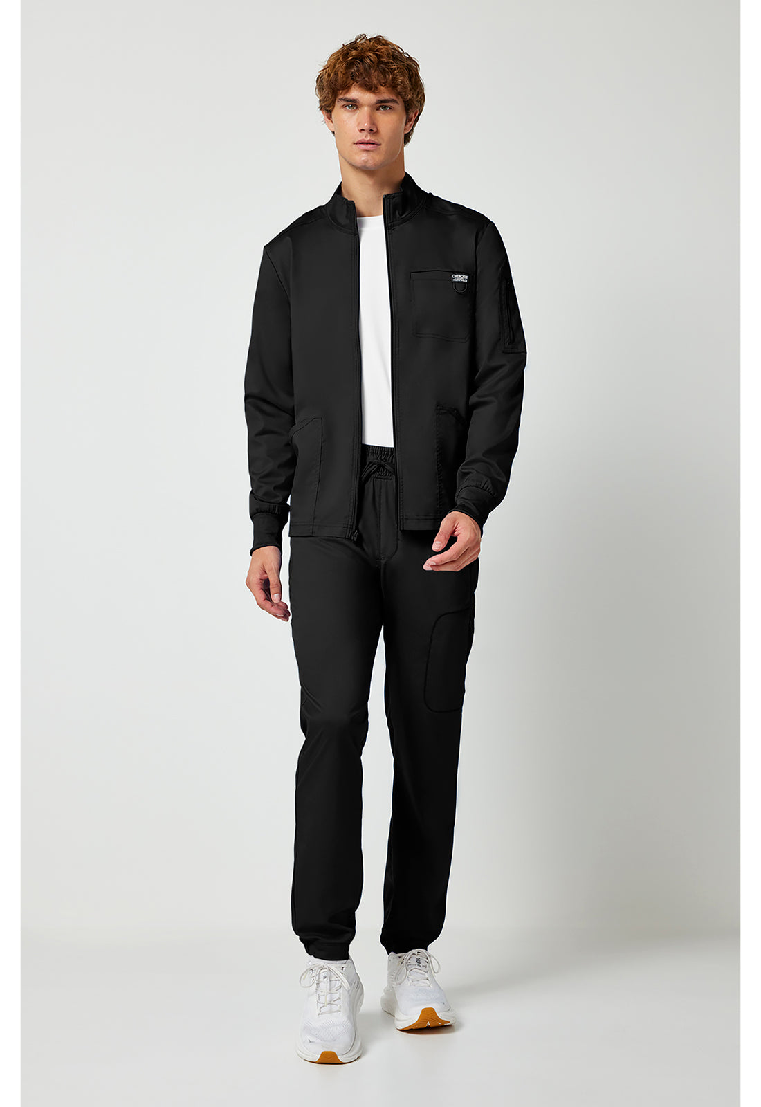 Cherokee Workwear Herenjas met ritssluiting, geribde manchetten en 2-way stretch WWE320