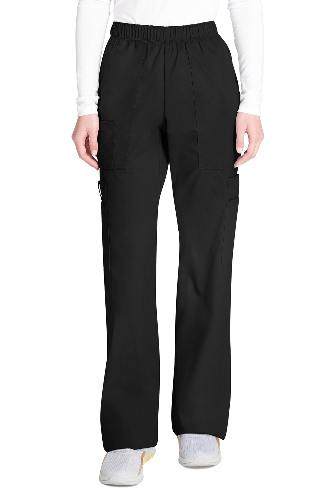 Cherokee Workwear Cargo broek met middelhoge taille en elastische tailleband met 7 zakken en Core Stretch WWE4005