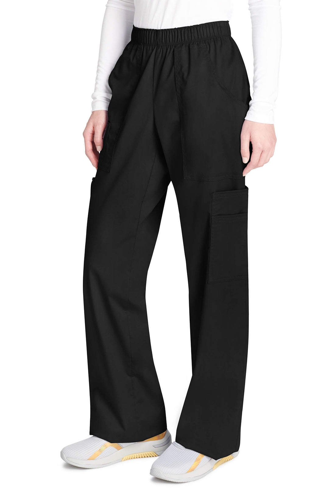 Cherokee Workwear Cargo broek met middelhoge taille en elastische tailleband met 7 zakken en Core Stretch WWE4005