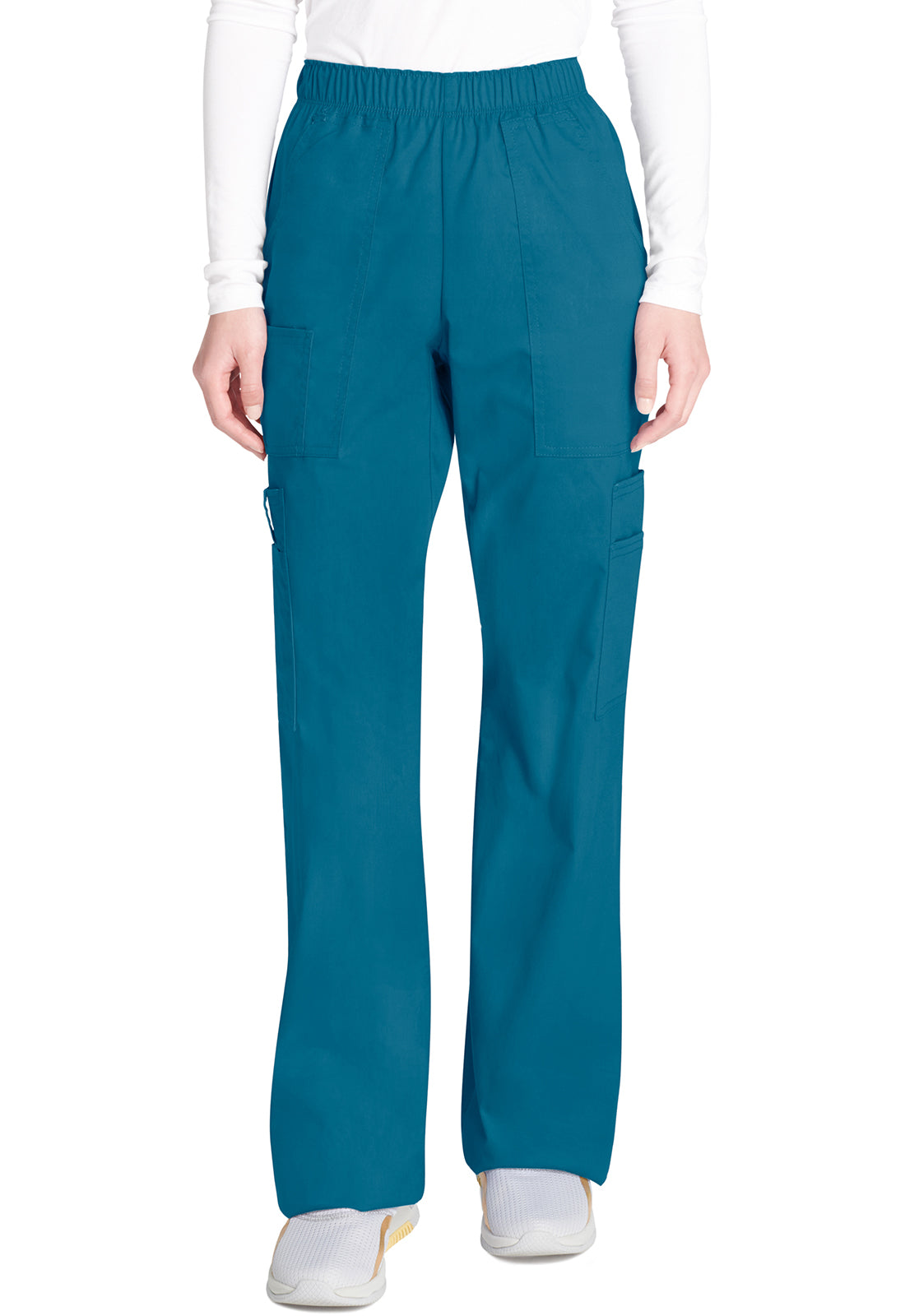 Cherokee Workwear Cargo broek met middelhoge taille en elastische tailleband met 7 zakken en Core Stretch WWE4005