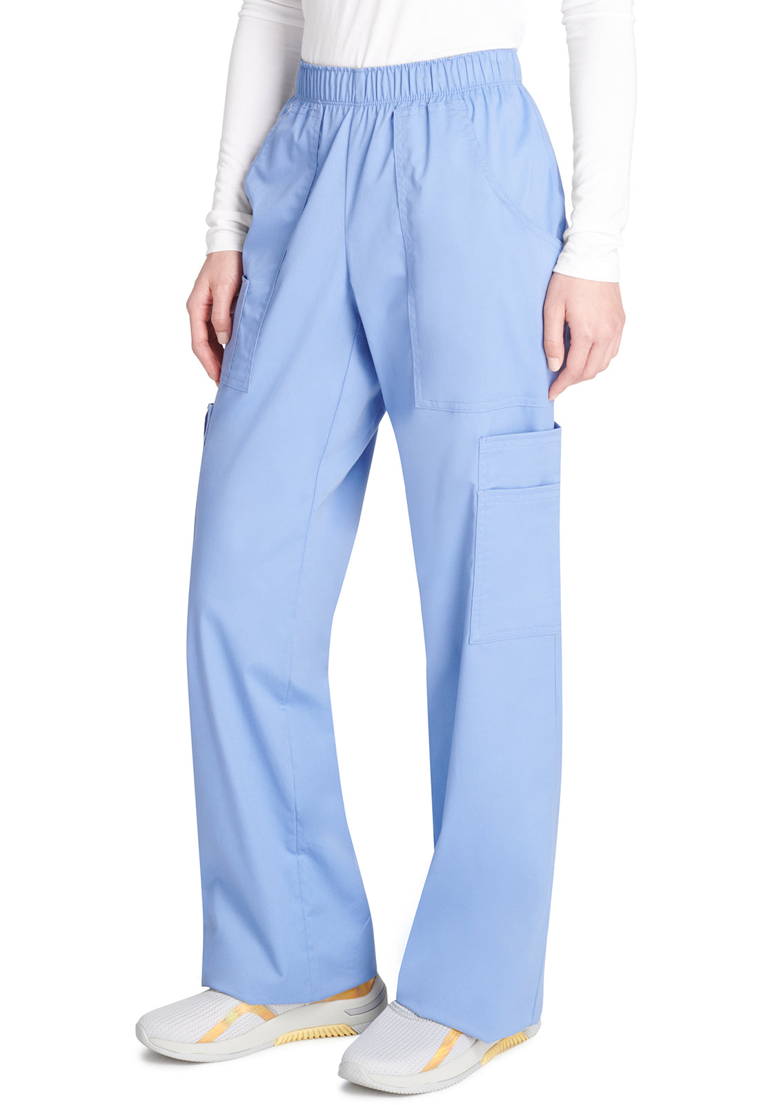 Cherokee Workwear Cargo broek met middelhoge taille en elastische tailleband met 7 zakken en Core Stretch WWE4005