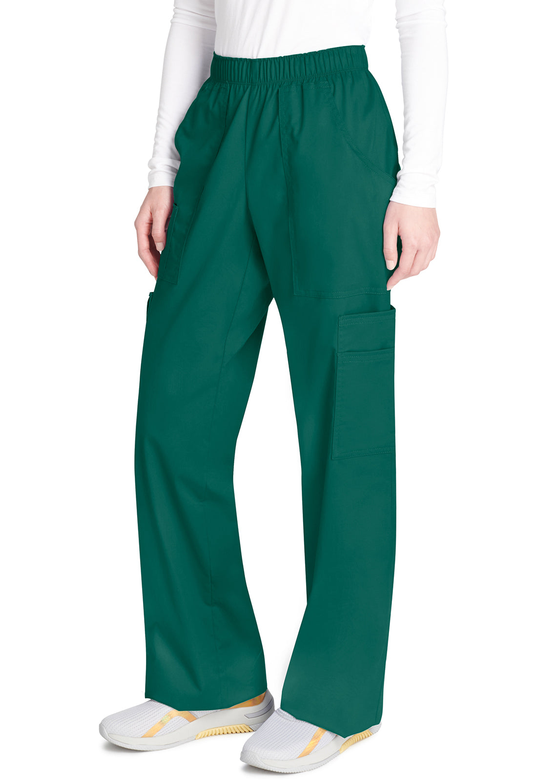 Cherokee Workwear Cargo broek met middelhoge taille en elastische tailleband met 7 zakken en Core Stretch WWE4005