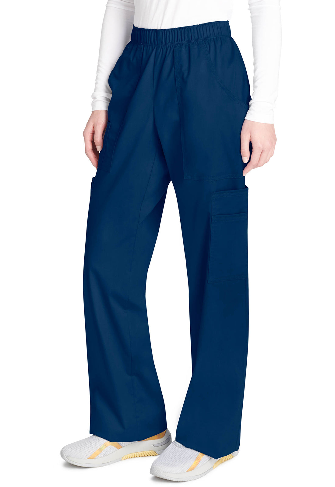 Cherokee Workwear Cargo broek met middelhoge taille en elastische tailleband met 7 zakken en Core Stretch WWE4005