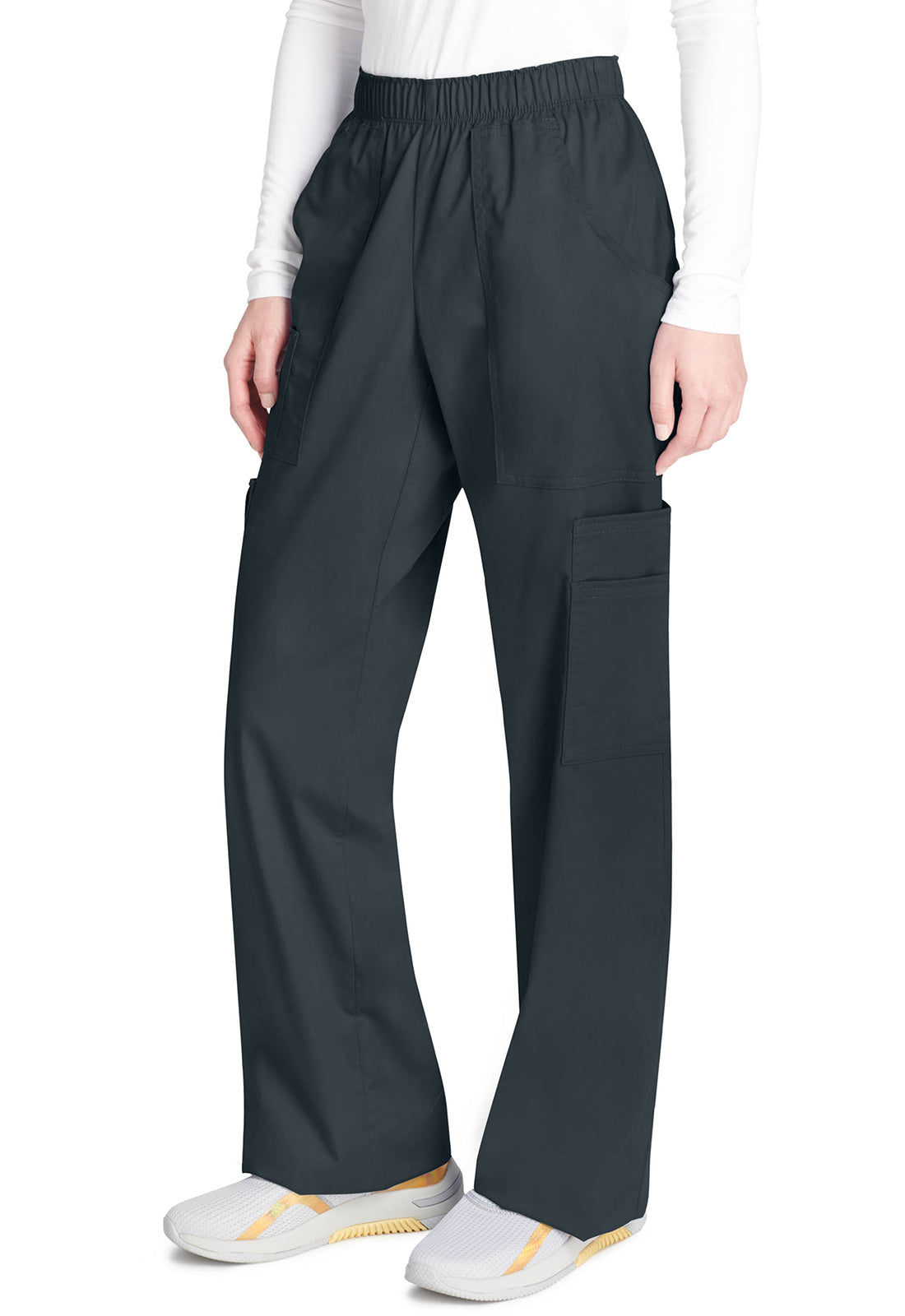 Cherokee Workwear Cargo broek met middelhoge taille en elastische tailleband met 7 zakken en Core Stretch WWE4005