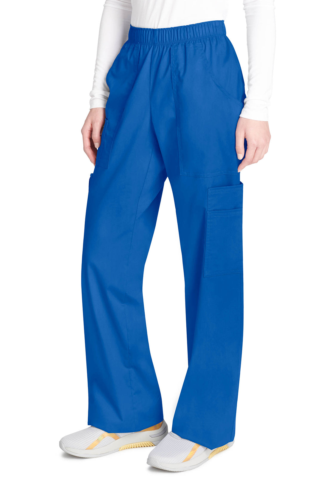 Cherokee Workwear Cargo broek met middelhoge taille en elastische tailleband met 7 zakken en Core Stretch WWE4005