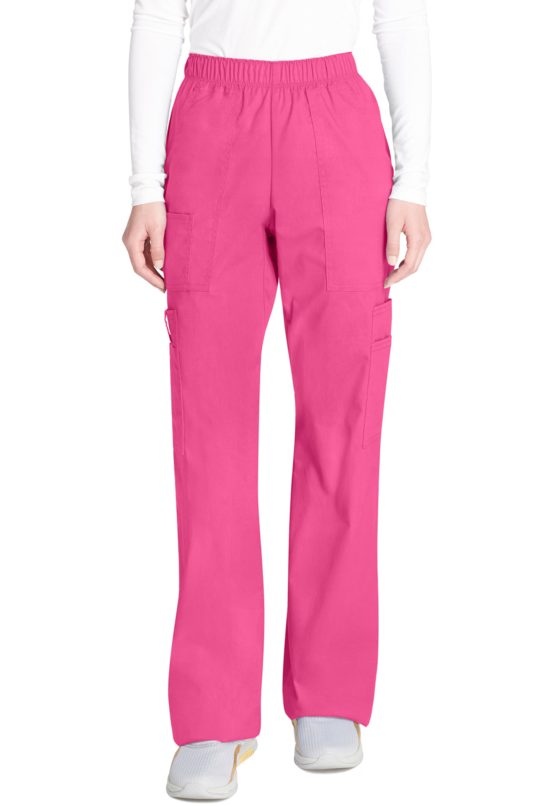 Cherokee Workwear Cargo broek met middelhoge taille en elastische tailleband met 7 zakken en Core Stretch WWE4005