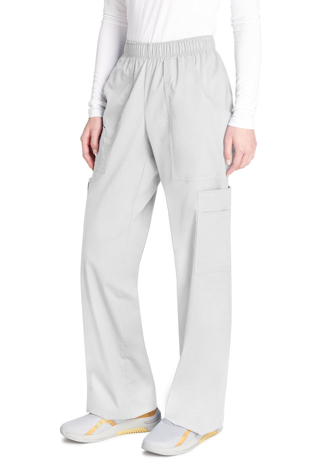 Cherokee Workwear Cargo broek met middelhoge taille en elastische tailleband met 7 zakken en Core Stretch WWE4005