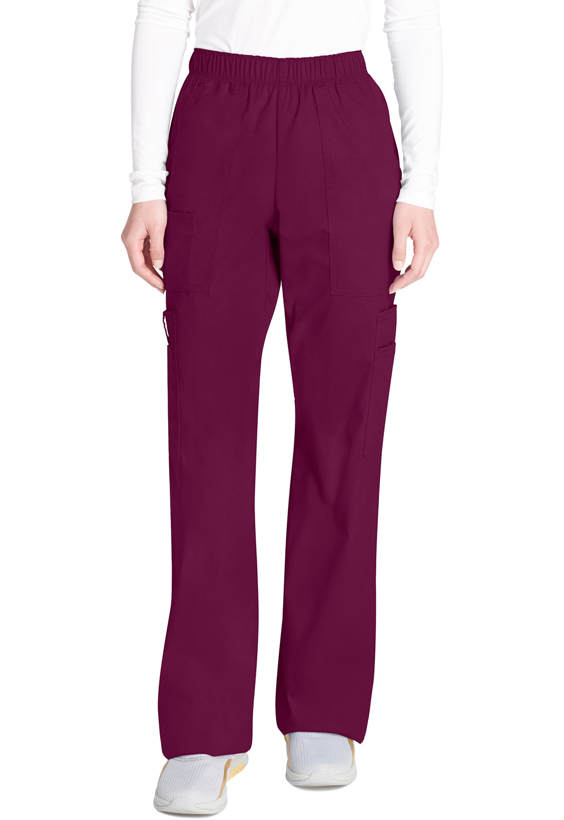 Cherokee Workwear Cargo broek met middelhoge taille en elastische tailleband met 7 zakken en Core Stretch WWE4005