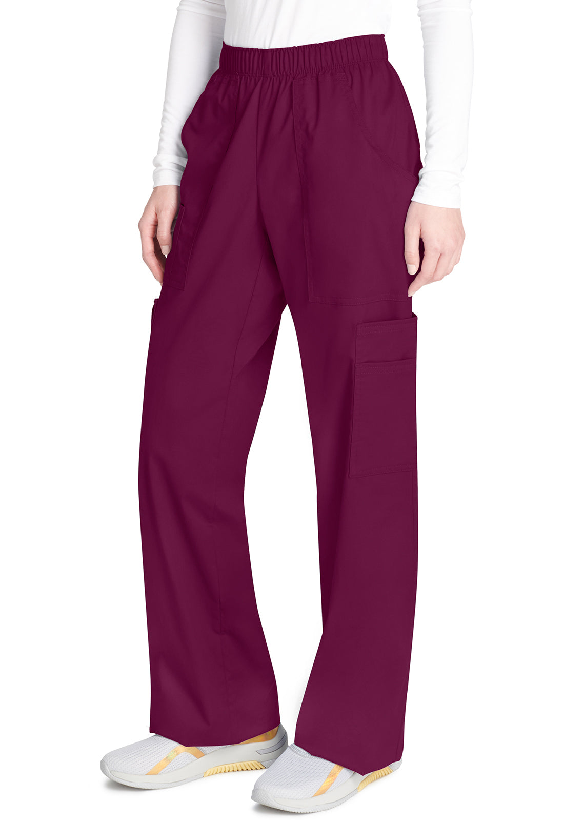 Cherokee Workwear Cargo broek met middelhoge taille en elastische tailleband met 7 zakken en Core Stretch WWE4005