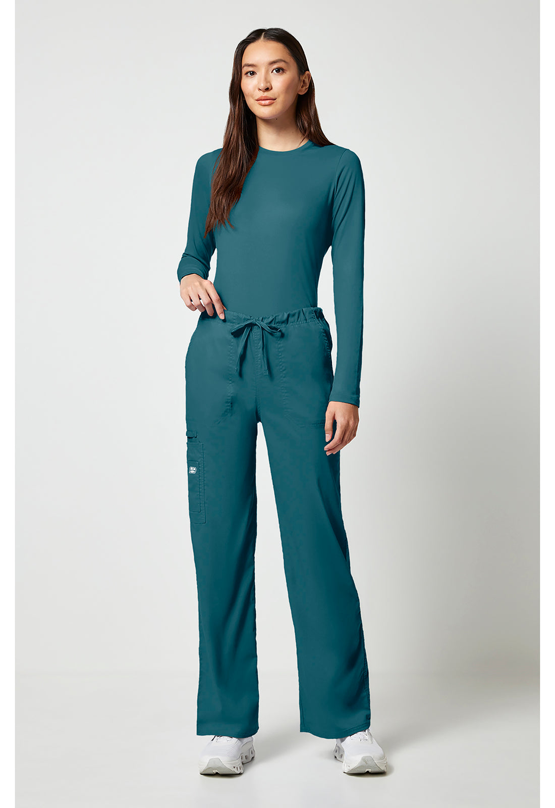 Unisex cargo broek met trekkoord met rechte pijpen en Core Stretch WWE4043