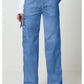 Unisex cargo broek met trekkoord met rechte pijpen en Core Stretch WWE4043