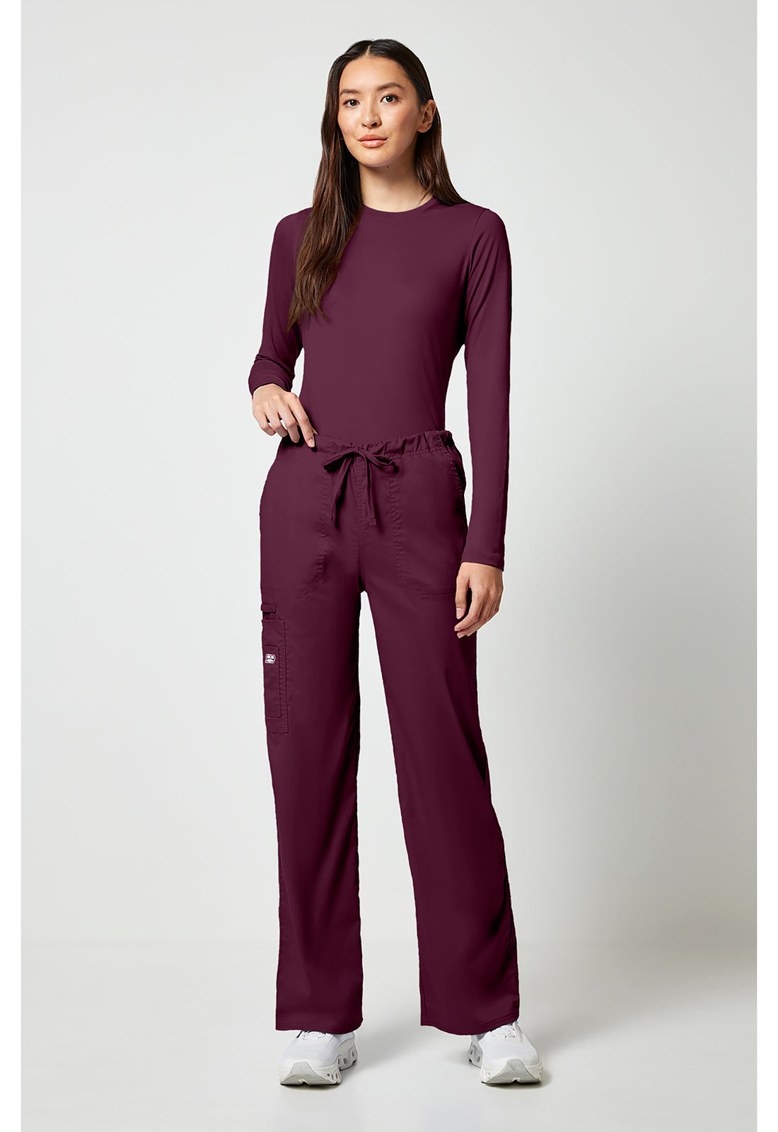 Unisex cargo broek met trekkoord met rechte pijpen en Core Stretch WWE4043