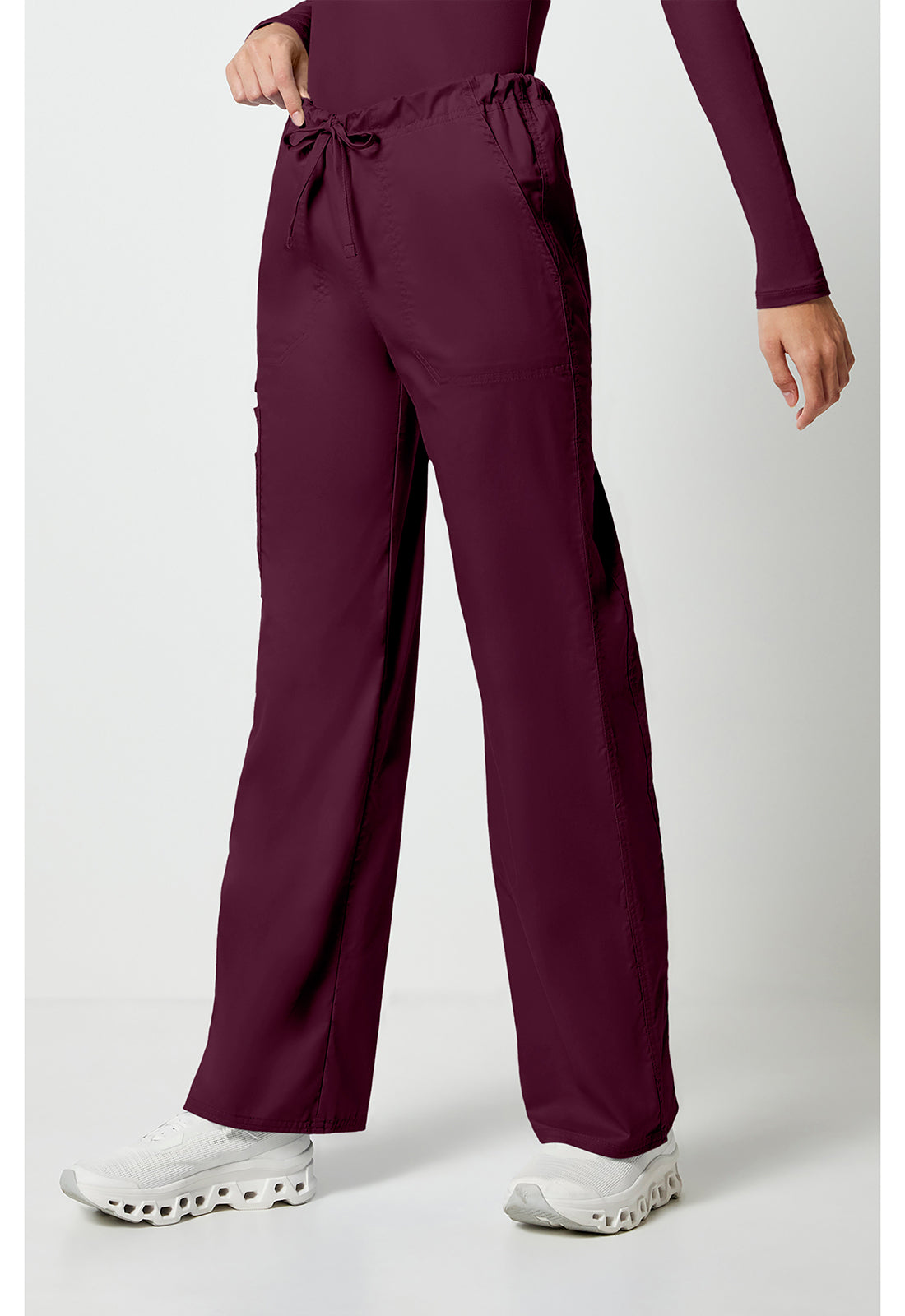 Unisex cargo broek met trekkoord met rechte pijpen en Core Stretch WWE4043