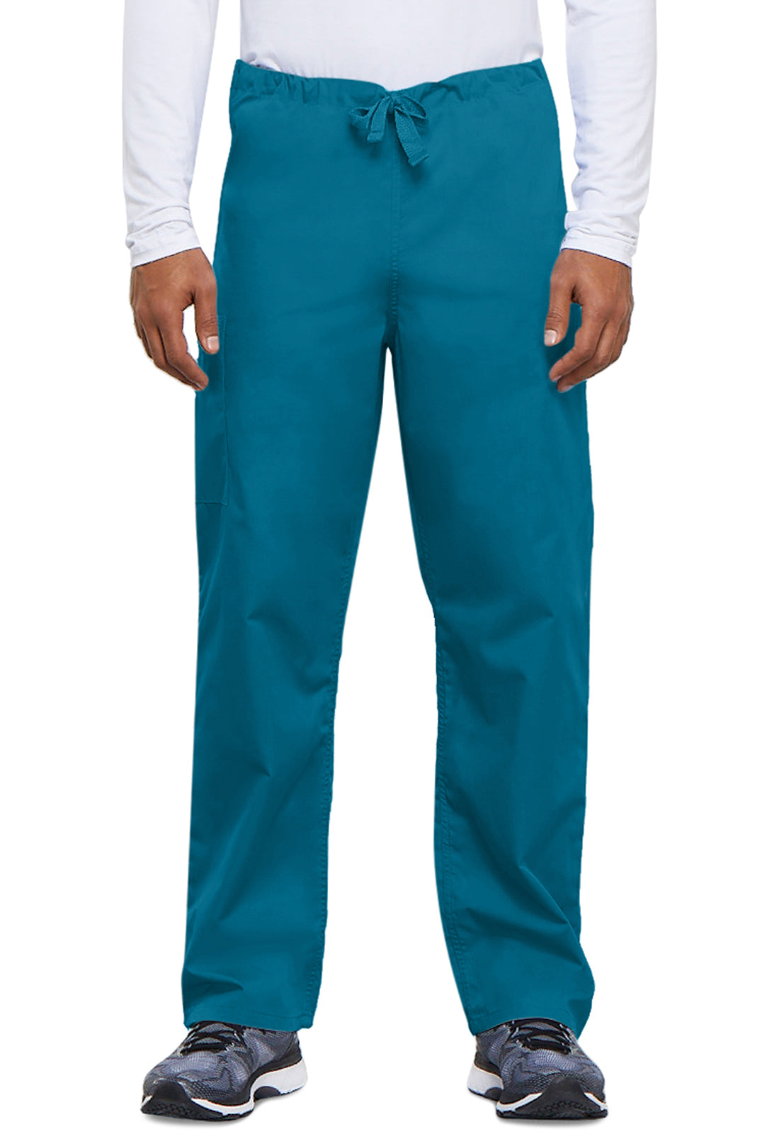 Unisex cargo broek met trekkoord met rechte pijpen en traditionele pasvorm