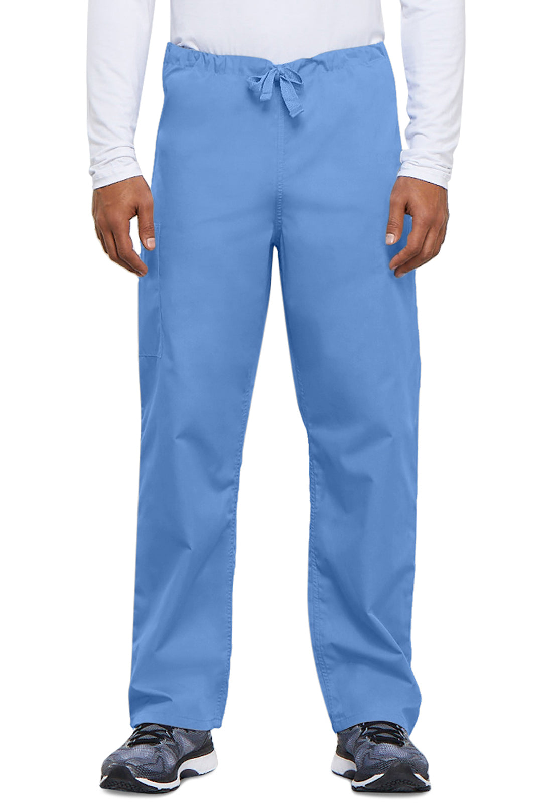 Unisex cargo broek met trekkoord met rechte pijpen en traditionele pasvorm