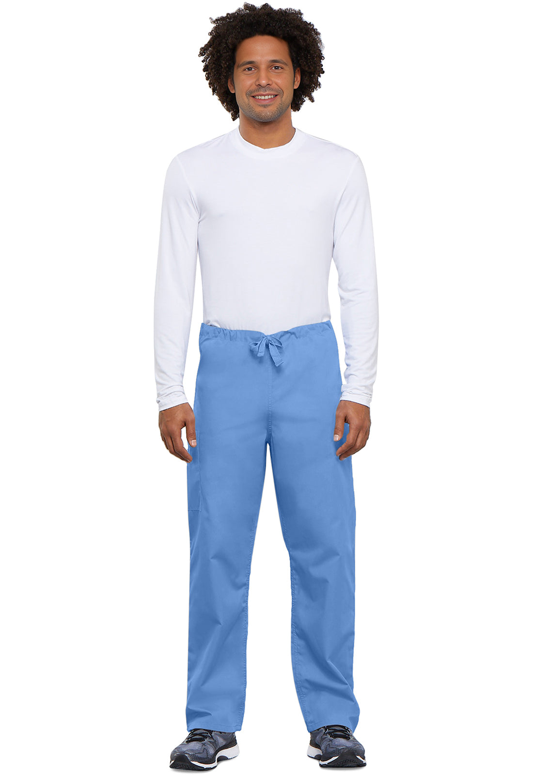 Unisex cargo broek met trekkoord met rechte pijpen en traditionele pasvorm