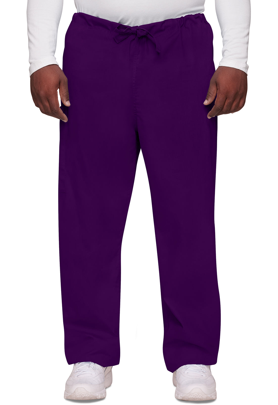Unisex cargo broek met trekkoord met rechte pijpen en traditionele pasvorm