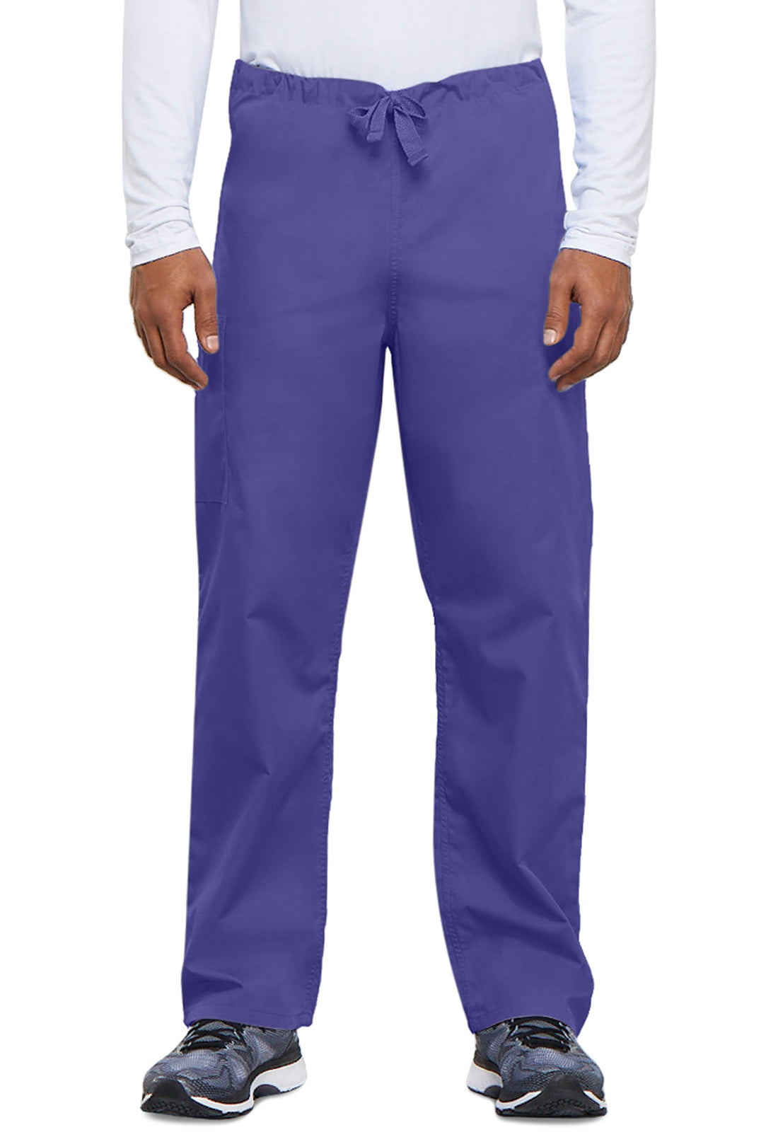 Unisex cargo broek met trekkoord met rechte pijpen en traditionele pasvorm