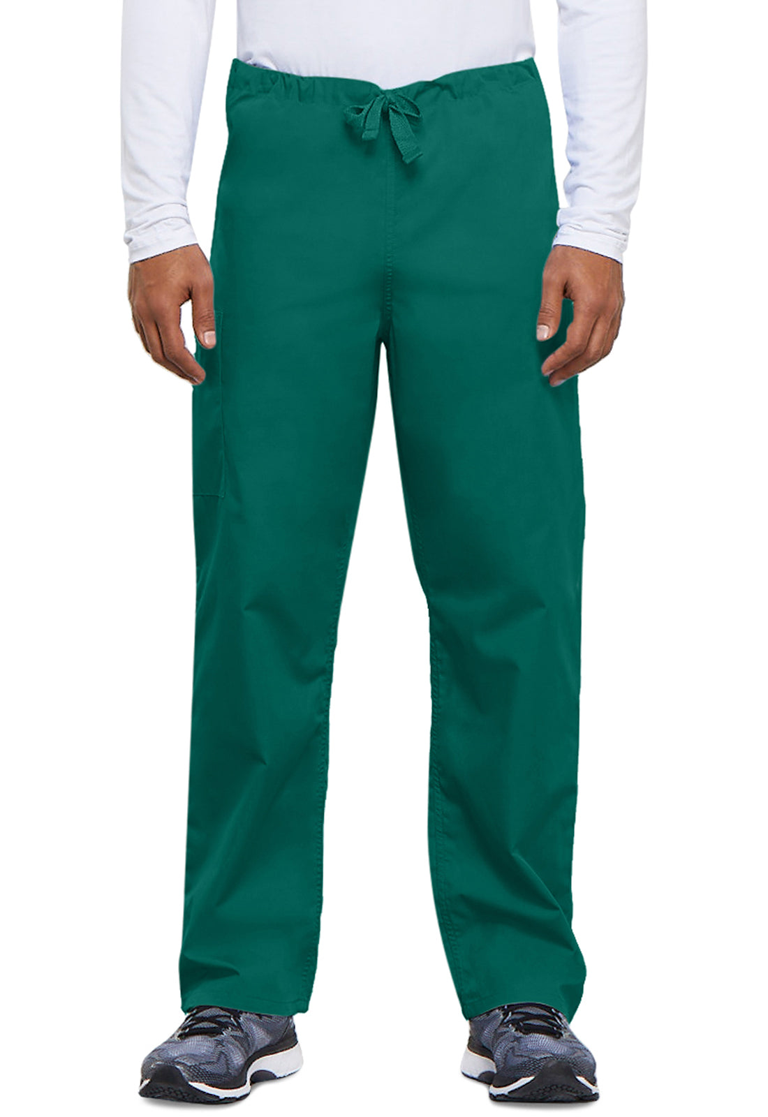 Unisex cargo broek met trekkoord met rechte pijpen en traditionele pasvorm