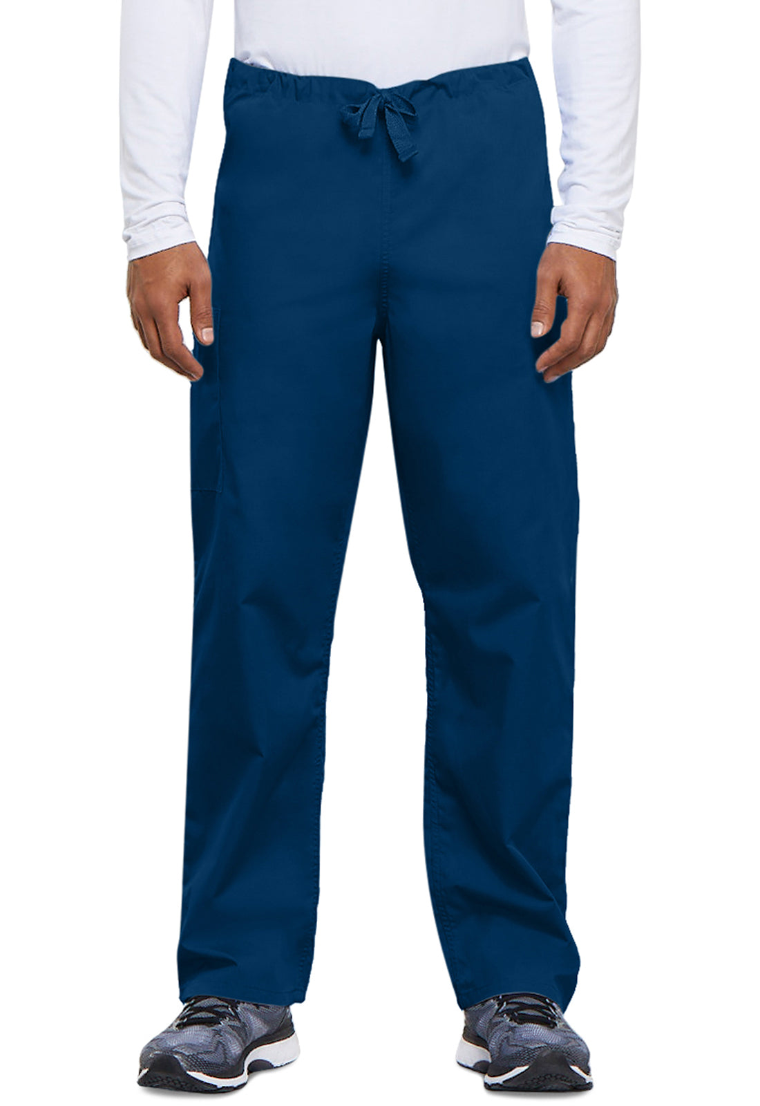 Unisex cargo broek met trekkoord met rechte pijpen en traditionele pasvorm