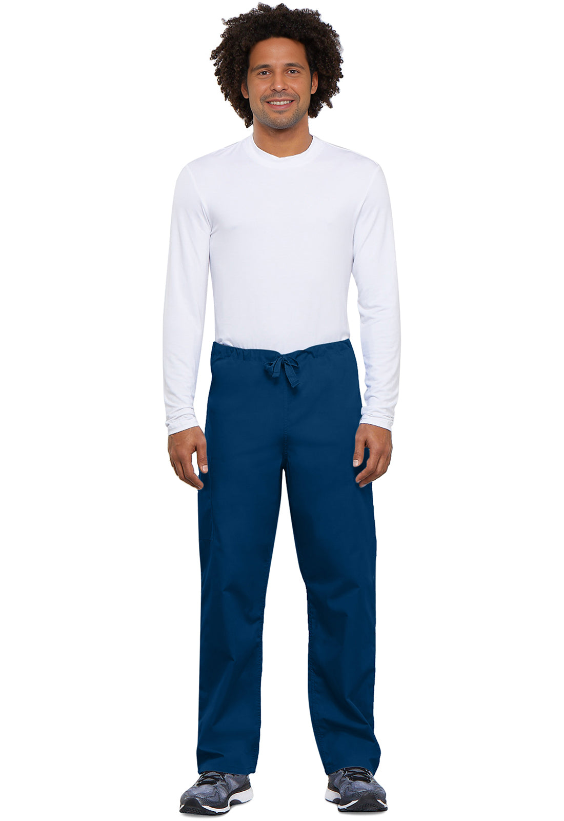 Unisex cargo broek met trekkoord met rechte pijpen en traditionele pasvorm