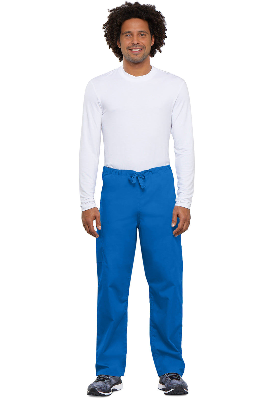 Unisex cargo broek met trekkoord met rechte pijpen en traditionele pasvorm