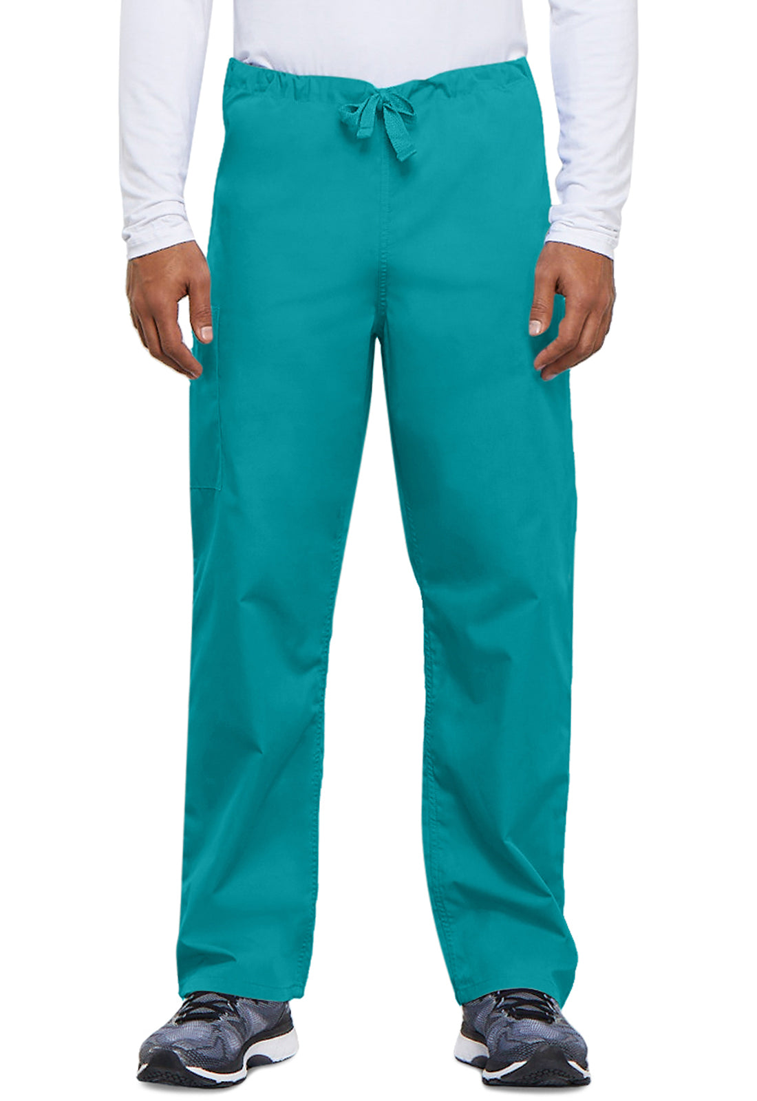 Unisex cargo broek met trekkoord met rechte pijpen en traditionele pasvorm