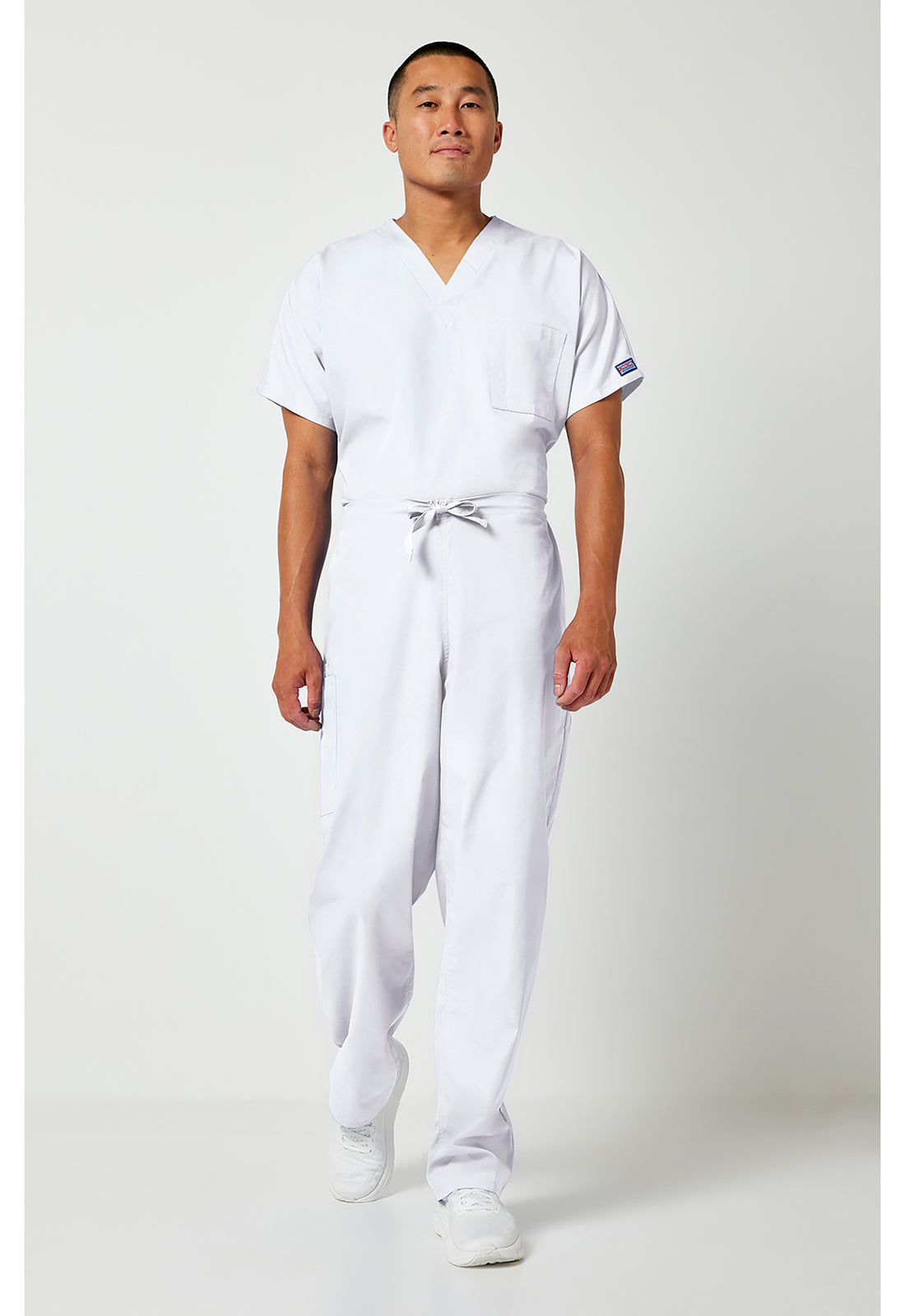 Unisex cargo broek met trekkoord met rechte pijpen en traditionele pasvorm