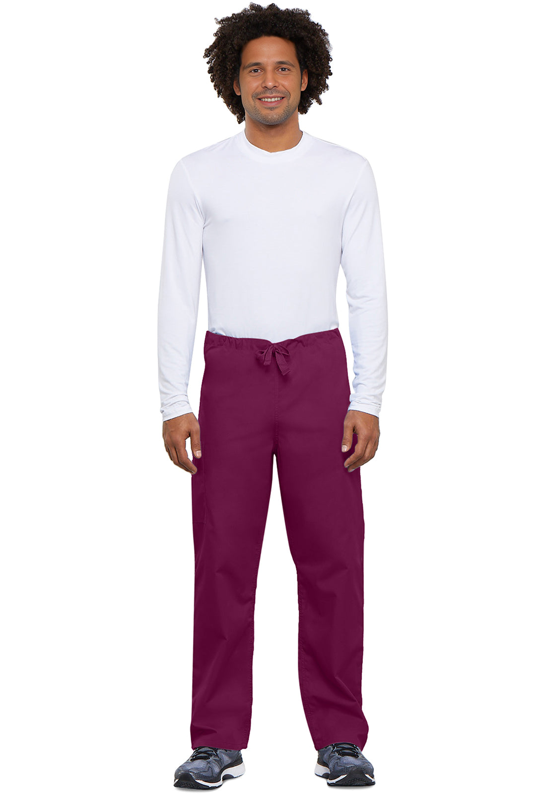 Unisex cargo broek met trekkoord met rechte pijpen en traditionele pasvorm