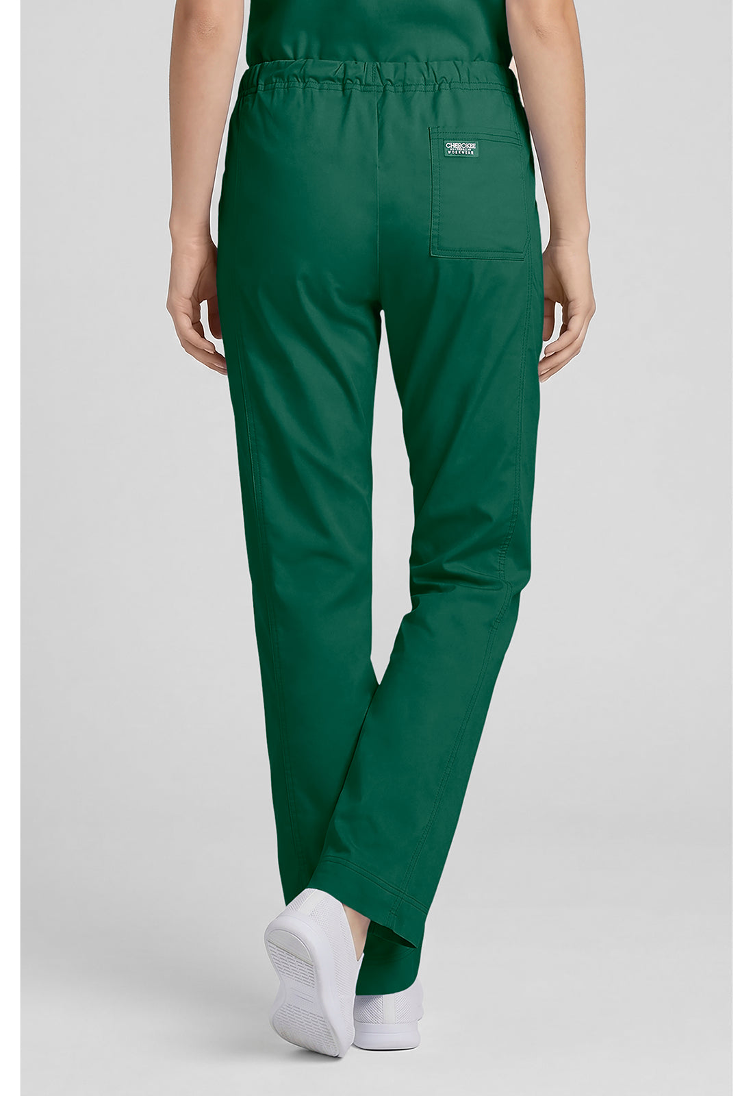 Middelhoge taille, slim fit, rechte broek met trekkoord met elastische tailleband en 2-way stretch WWE4203