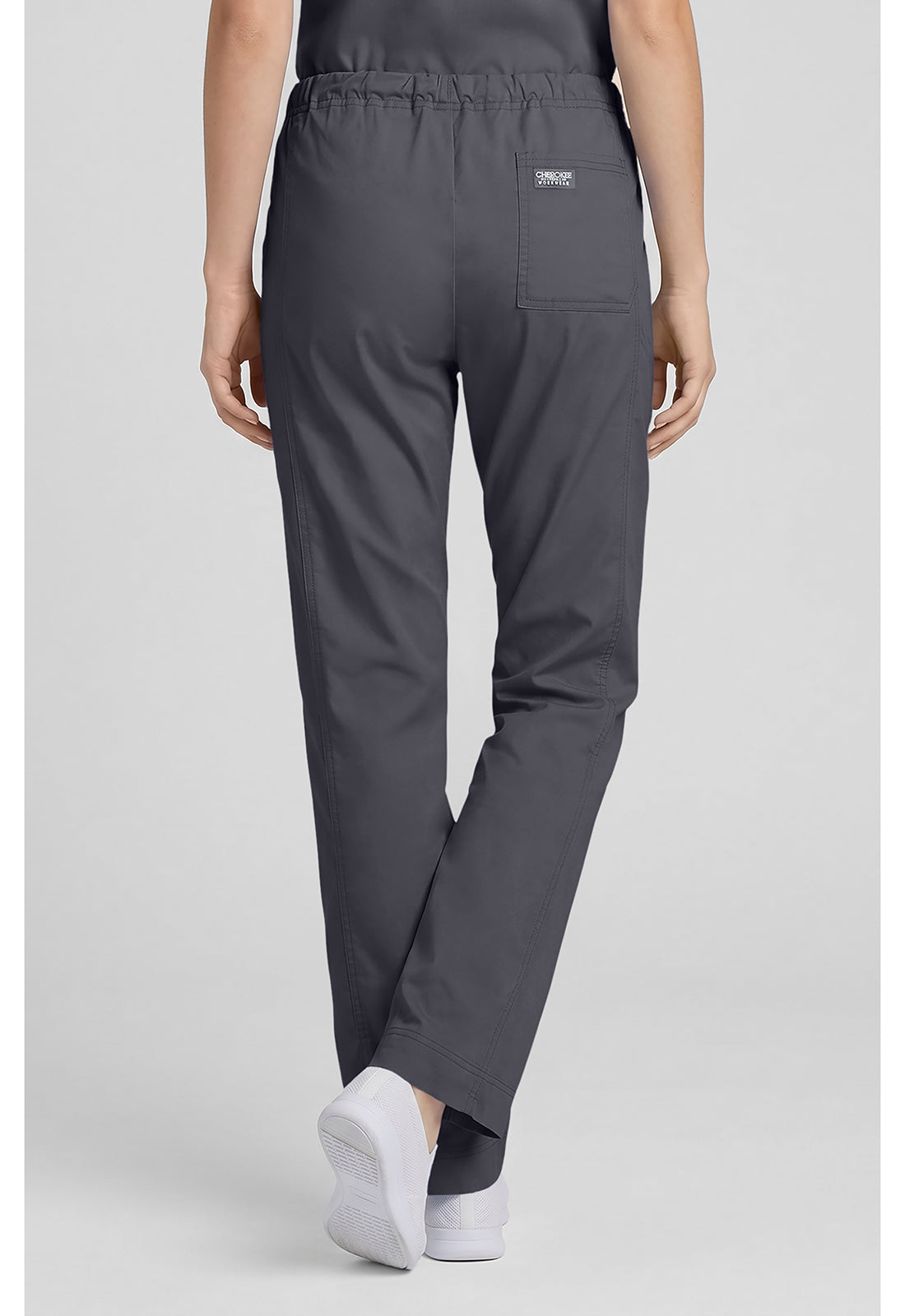 Middelhoge taille, slim fit, rechte broek met trekkoord met elastische tailleband en 2-way stretch WWE4203