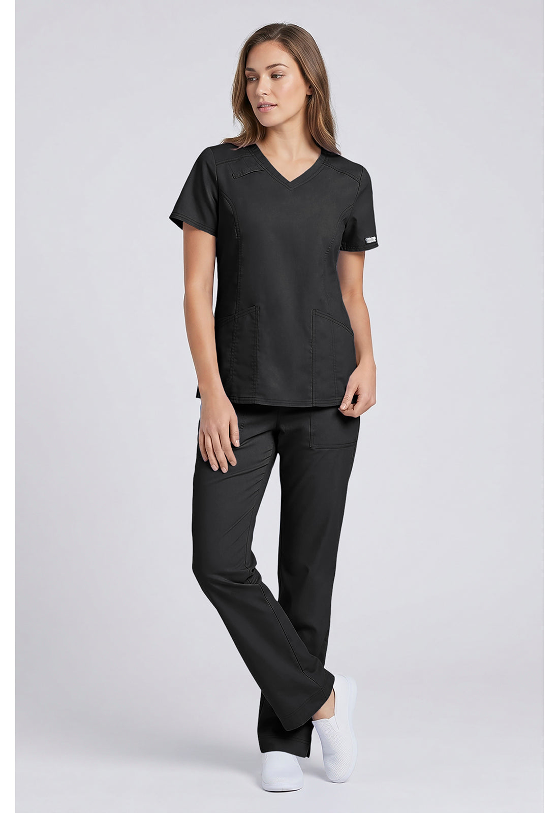 Cherokee Workwear Top met V-hals met prinsessennaden, stethoscooplus en 2-way stretch WWE4710