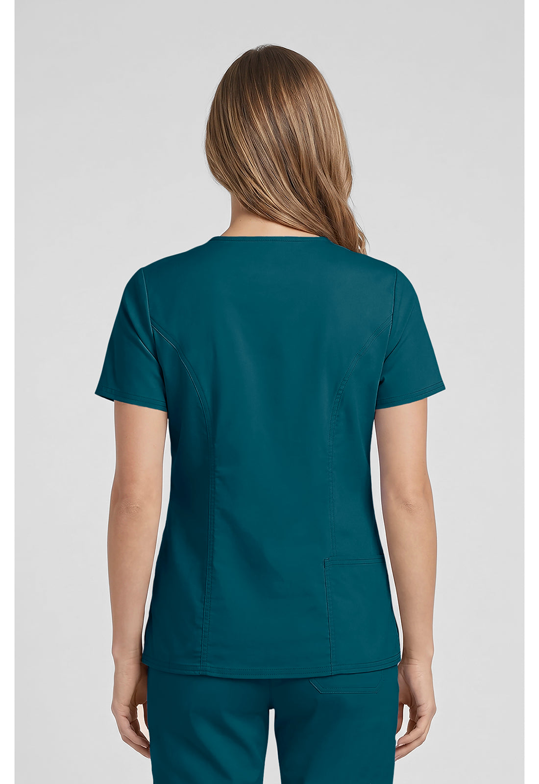 Cherokee Workwear Top met V-hals met prinsessennaden, stethoscooplus en 2-way stretch WWE4710