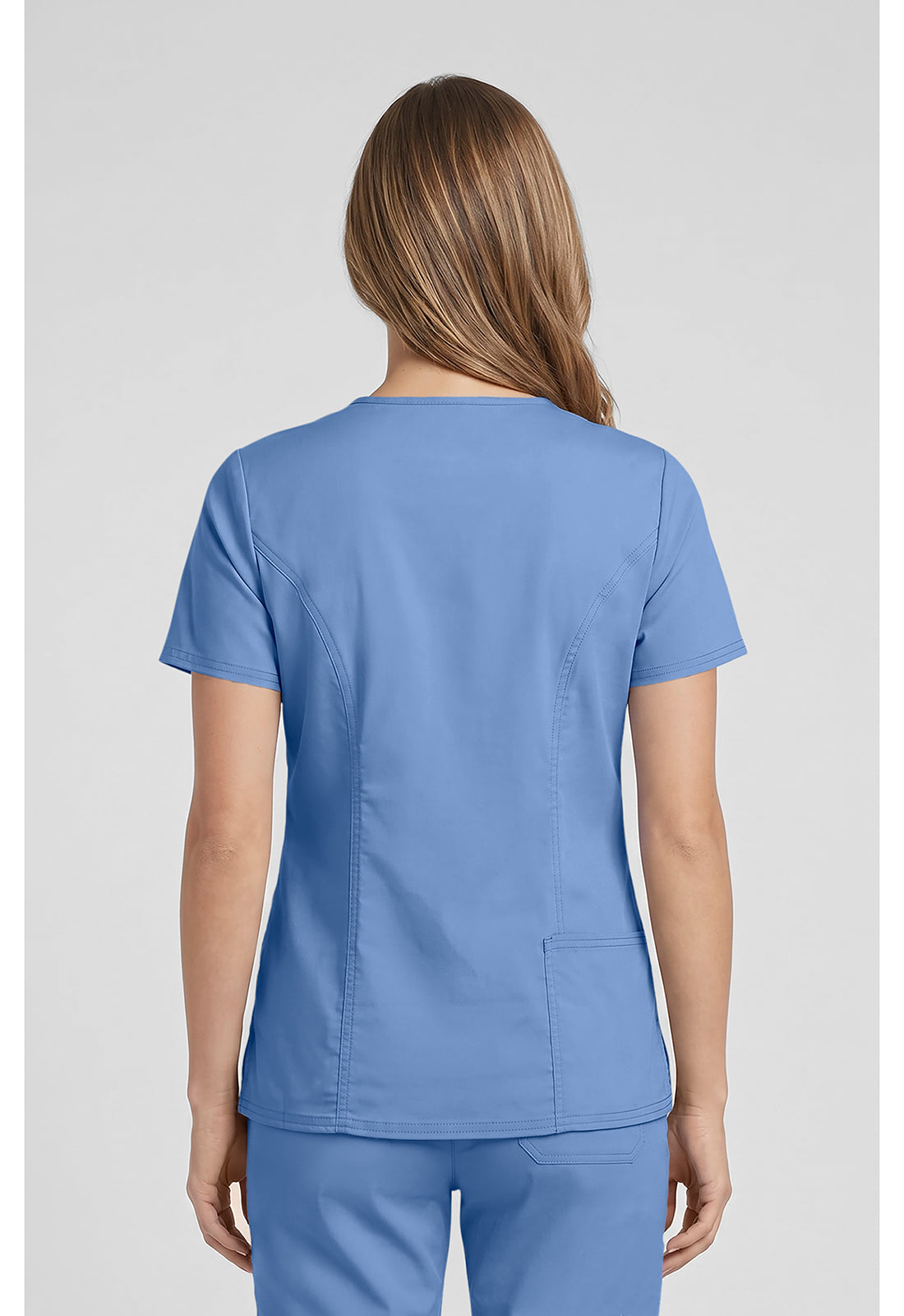 Cherokee Workwear Top met V-hals met prinsessennaden, stethoscooplus en 2-way stretch WWE4710