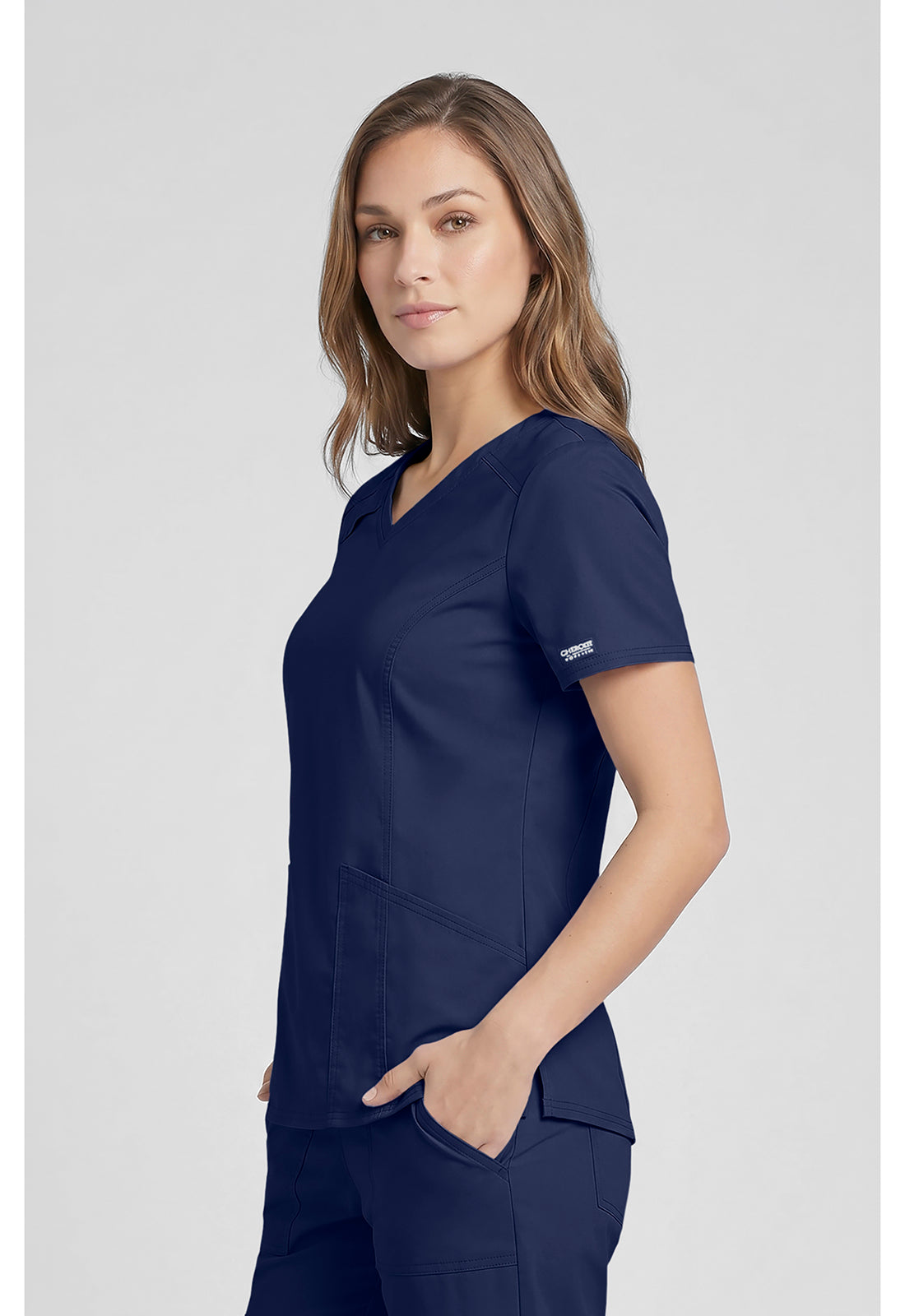 Cherokee Workwear Top met V-hals met prinsessennaden, stethoscooplus en 2-way stretch WWE4710