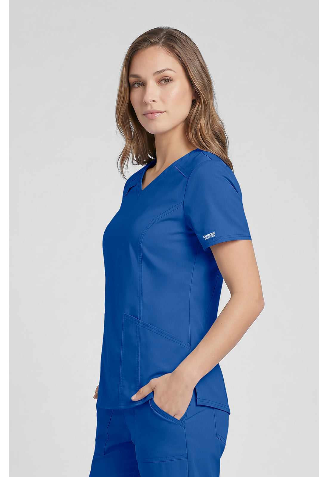 Cherokee Workwear Top met V-hals met prinsessennaden, stethoscooplus en 2-way stretch WWE4710