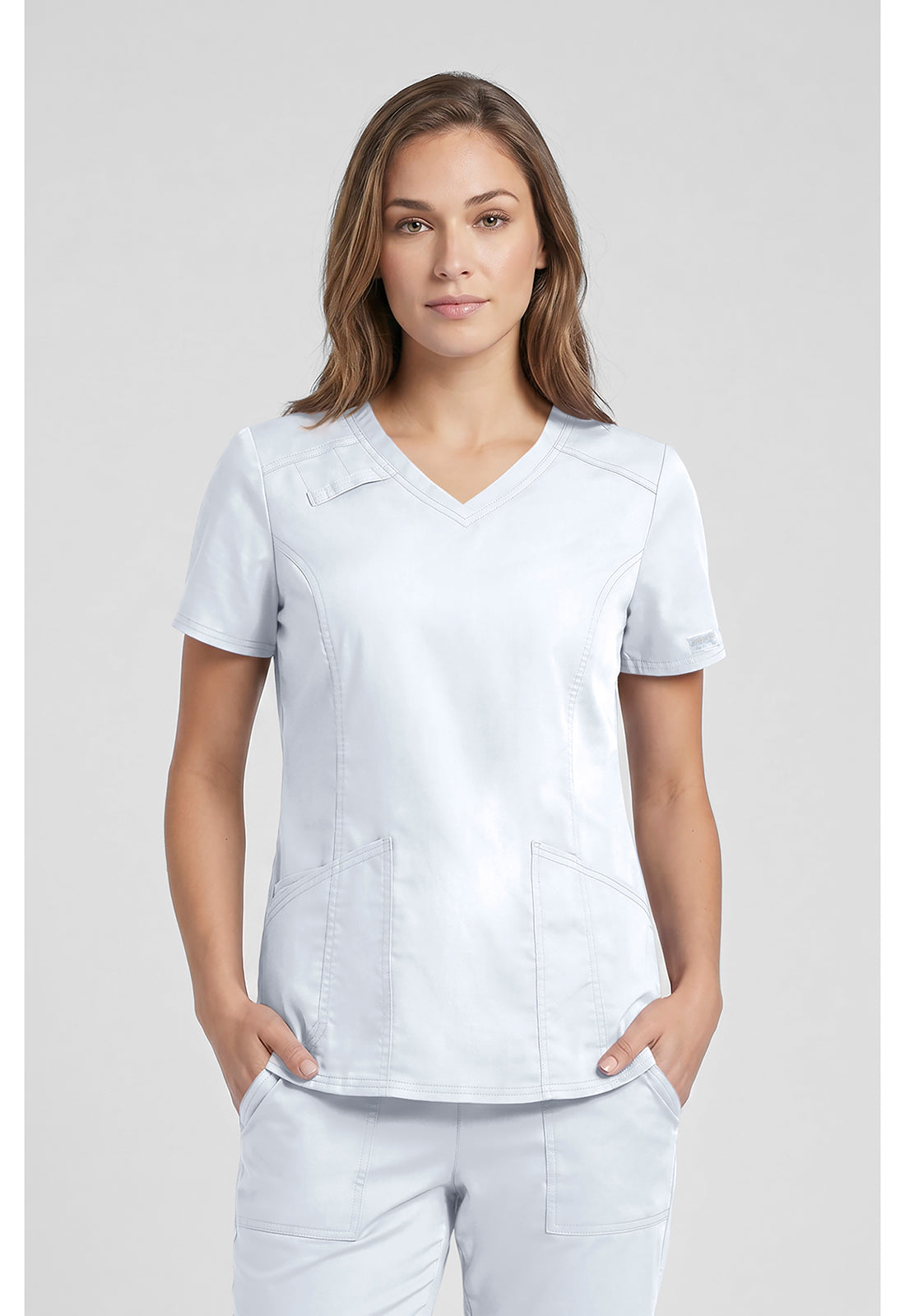 Cherokee Workwear Top met V-hals met prinsessennaden, stethoscooplus en 2-way stretch WWE4710