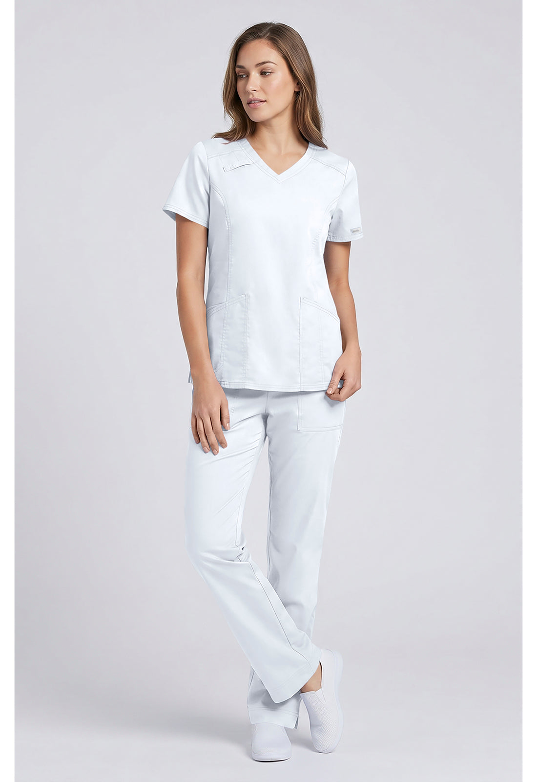 Cherokee Workwear Top met V-hals met prinsessennaden, stethoscooplus en 2-way stretch WWE4710