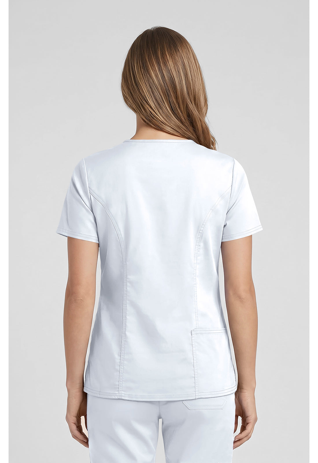 Cherokee Workwear Top met V-hals met prinsessennaden, stethoscooplus en 2-way stretch WWE4710