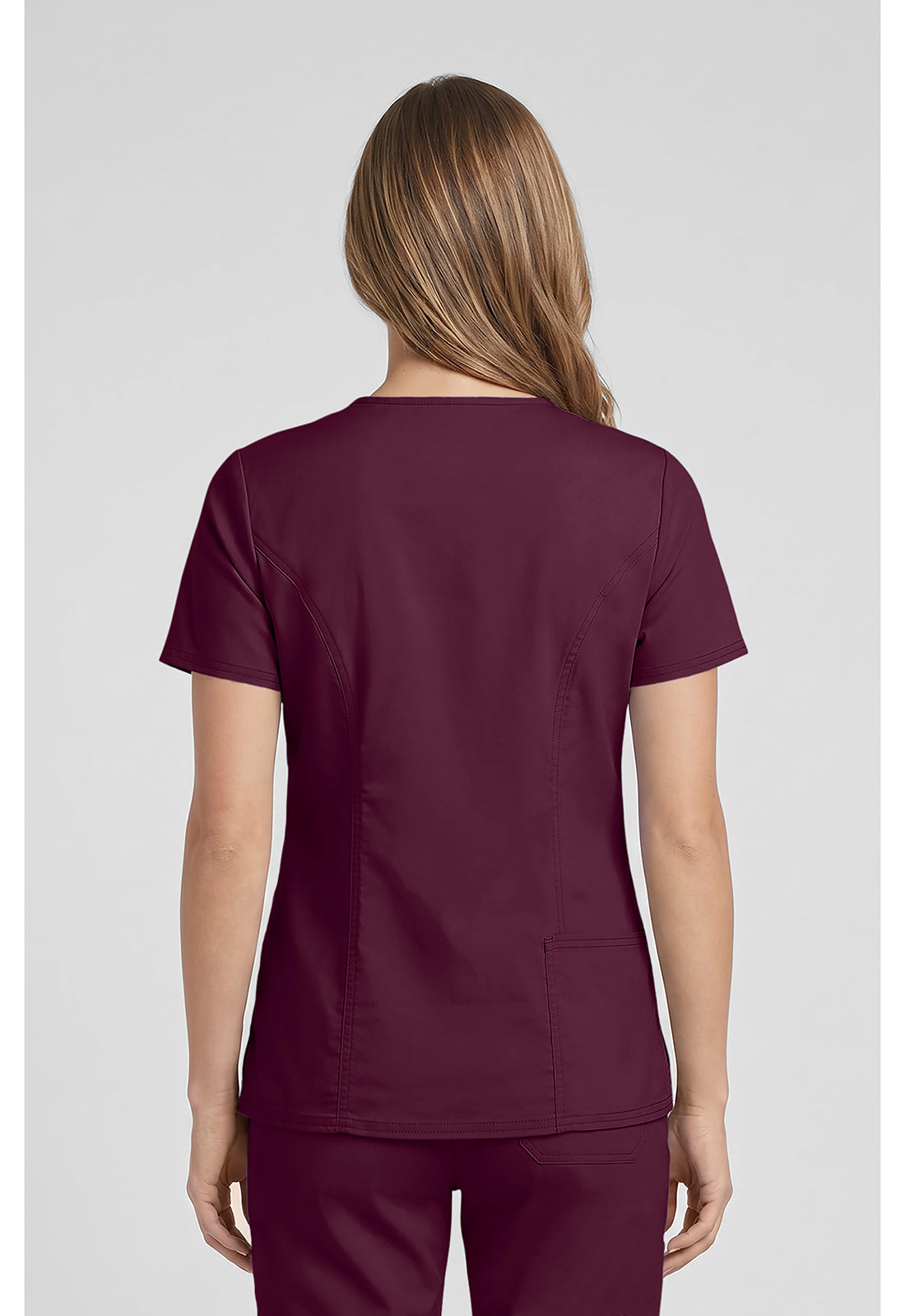 Cherokee Workwear Top met V-hals met prinsessennaden, stethoscooplus en 2-way stretch WWE4710