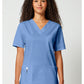 Unisex V-hals top met traditionele pasvorm en 2-way stretch