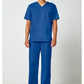 Unisex V-hals top met traditionele pasvorm en 2-way stretch
