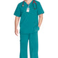 Unisex V-hals top met traditionele pasvorm en 2-way stretch