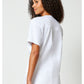 Unisex V-hals top met traditionele pasvorm en 2-way stretch