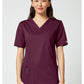 Unisex V-hals top met traditionele pasvorm en 2-way stretch