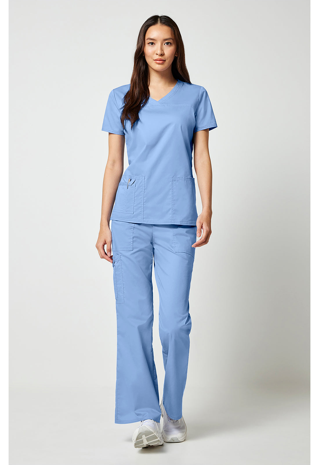 Cherokee Workwear Top met V-hals met gekruiste voorpanden en 2-way stretch WWE4727