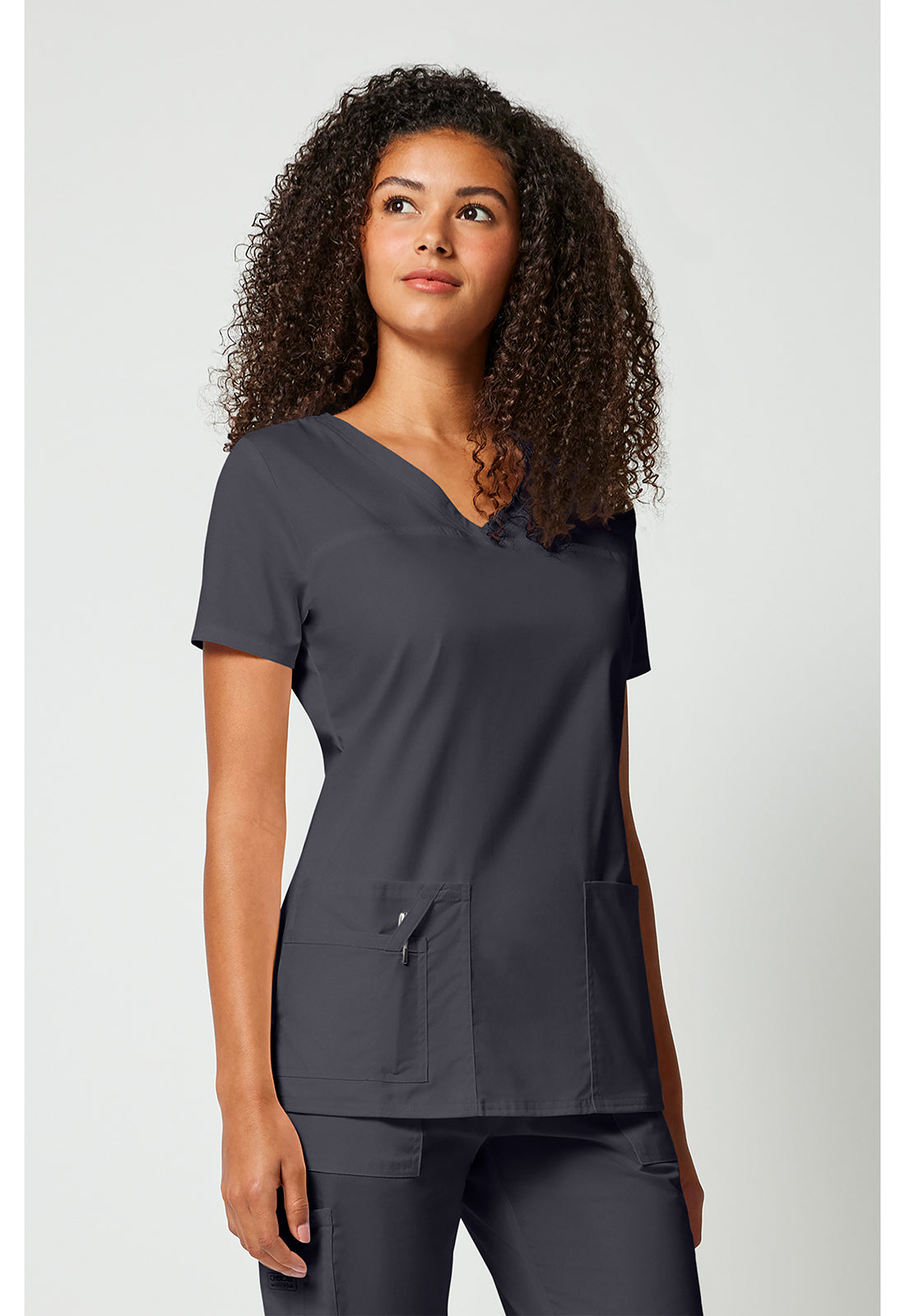 Cherokee Workwear Top met V-hals met gekruiste voorpanden en 2-way stretch WWE4727