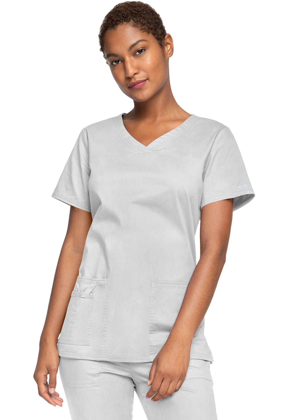 Cherokee Workwear Top met V-hals met gekruiste voorpanden en 2-way stretch WWE4727