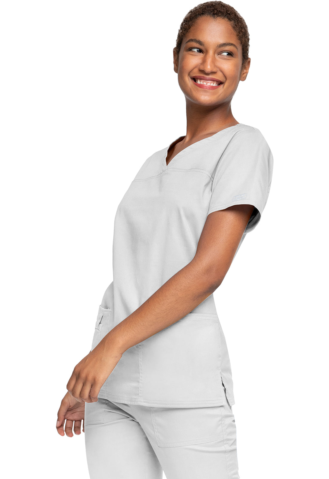Cherokee Workwear Top met V-hals met gekruiste voorpanden en 2-way stretch WWE4727